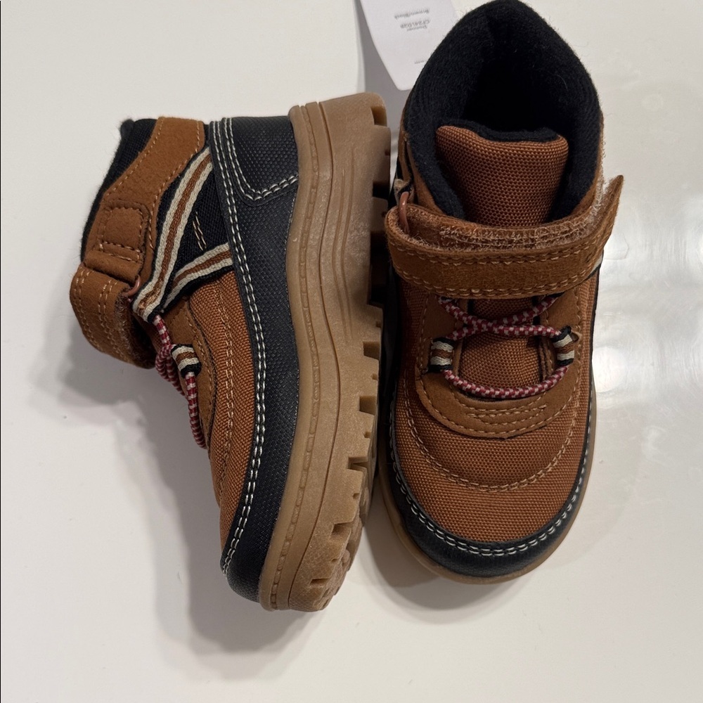 Carter's Brown and Black Toddler Rugged Strap Boots - Picture 3 of 6